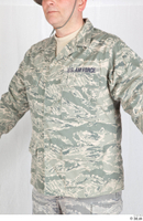  Photos Army Man in Camouflage uniform 5 20th century US air force camouflage jacket upper body 0002.jpg